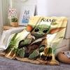 Customiz Name Personality Yoda Blanket Soft &Warm Sofa Office Bed Travel Lunch Break Blanket, Gift Suitable All Seasons