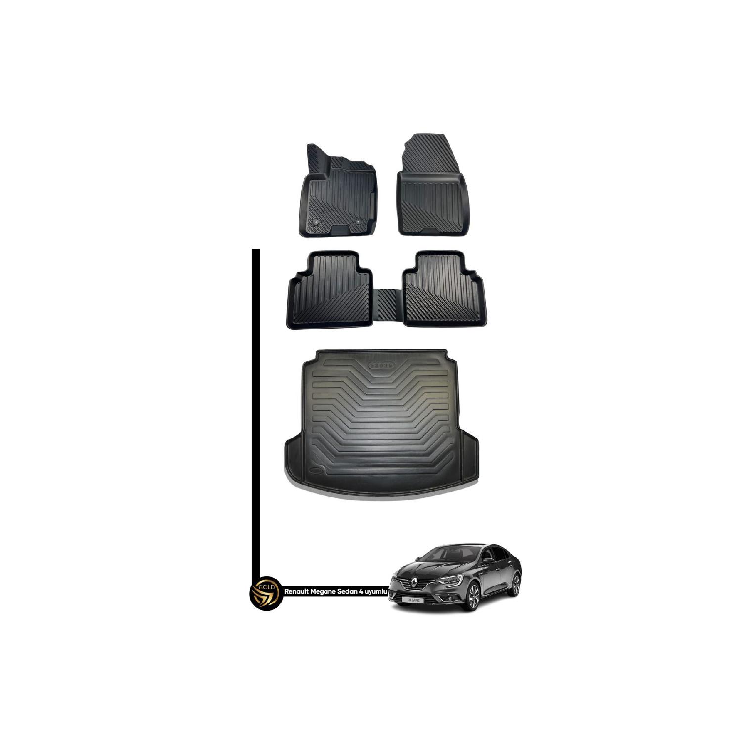 

Renault Megane 4 Sedan 3d коврик для бассейна с двойным карманом, двойной комплект для бассейна для багажа