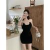 French Sweet Spice Girl Sexy Sleeveless Suspender Dress Women's Summer Design Sense Niche Slim Skinny Hip Wrap Skirt