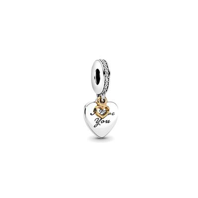 Heart Shape Decoration Zircon Necklace/Pendant Women's Silver 792042CZ