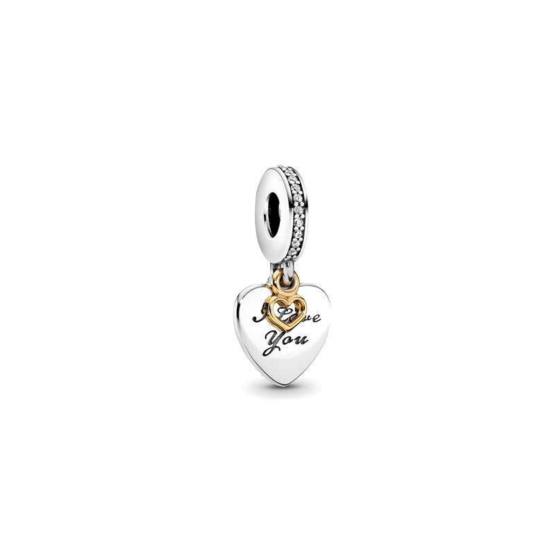 Pandora Heart Shape Decoration Zircon Necklace/Pendant Women s Silver 792042CZ