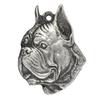 Boxer, Deutscher Boxer II - Versilberter Schlüsselanhänger mit Hund, Handtaschen-Deko, Rucksack-Anhänger der Marke Art-Dog