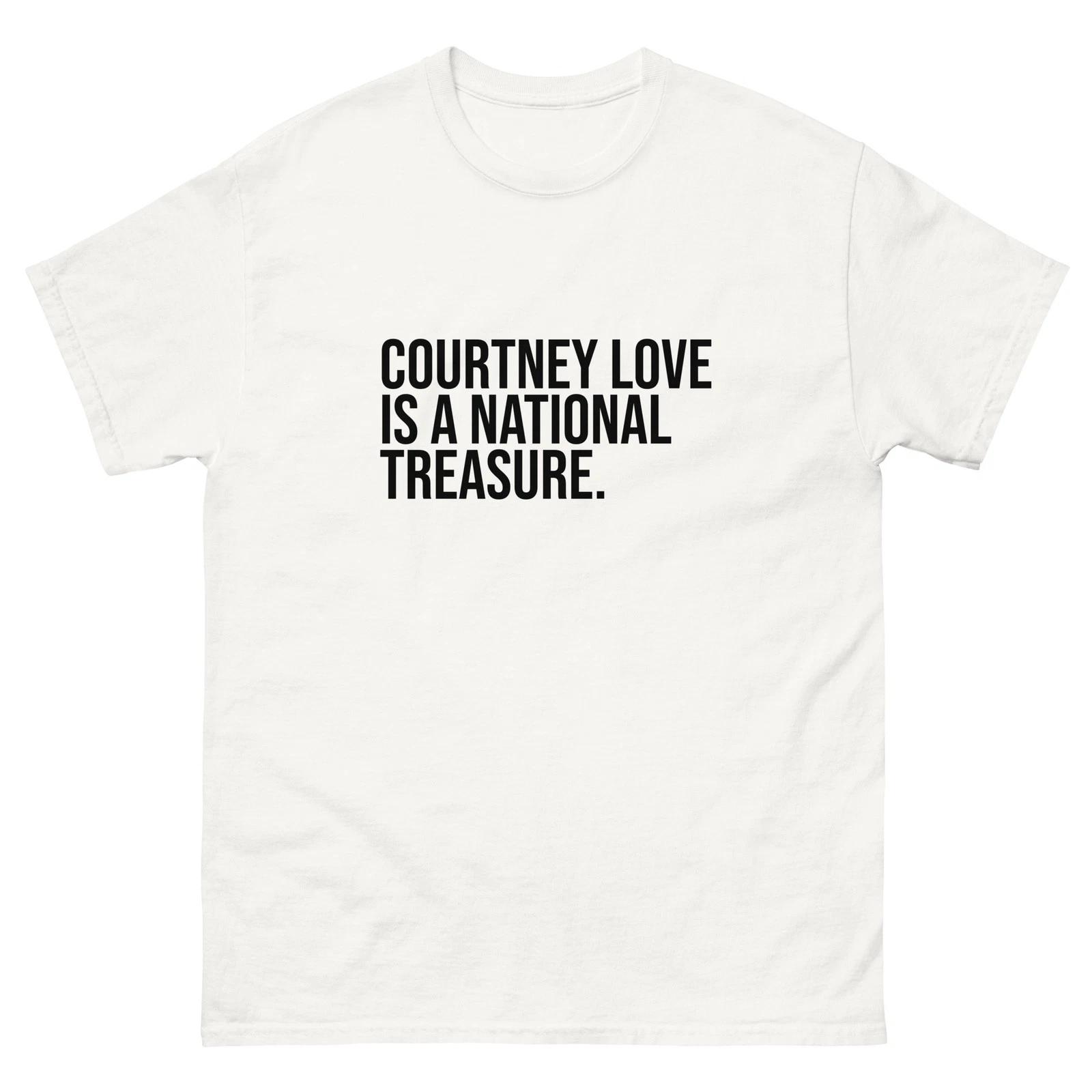 Courtney Love Is A National Treasure Hole Fan white tee shirt t-shirt S
