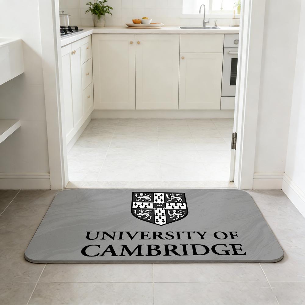 University C-Cambridge Floor Mat Non-slip Quick-dry Diatomaceous Earth Bath Mat, Absorbent Doormat