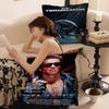 80er Jahre Film TV Der Terminator Kissenbezug Auto Überwurf Kissenbezug für Sofa Auto Weihnachtsgeschenk 40x40cm 45x45cm