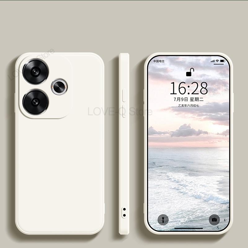 For Poco F6 PocoF6 Poco F 6 Pro Case Liquid Silicone Soft TPU Cover Phone Case For Xiaomi Poco F6 Poco F 6 F6Pro PocoF6 Pro
