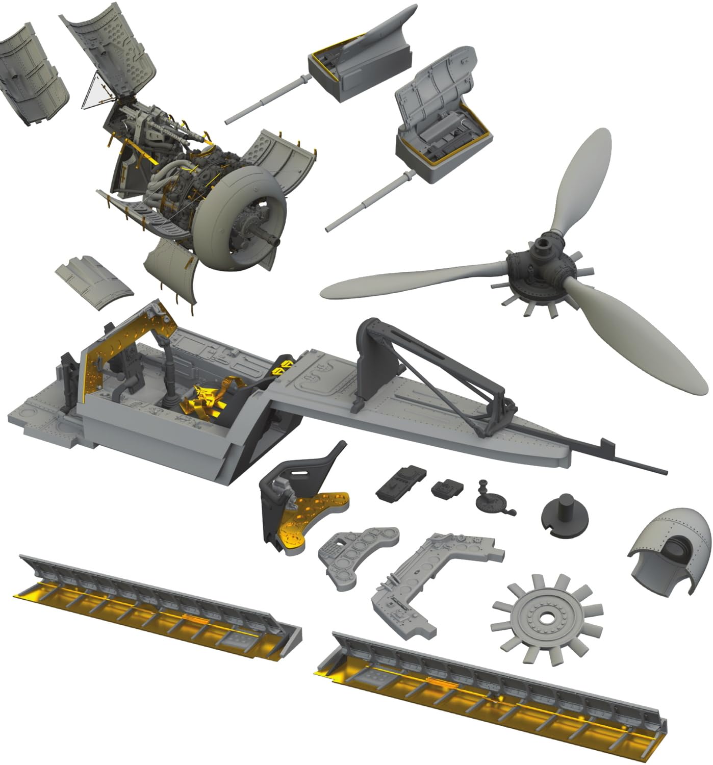 

Eduard Набор крупных деталей из смолы Детали для пластиковой модели EDUSIN648140 1/48 Fw190A-6 (для Эдуарда) (Самолет)