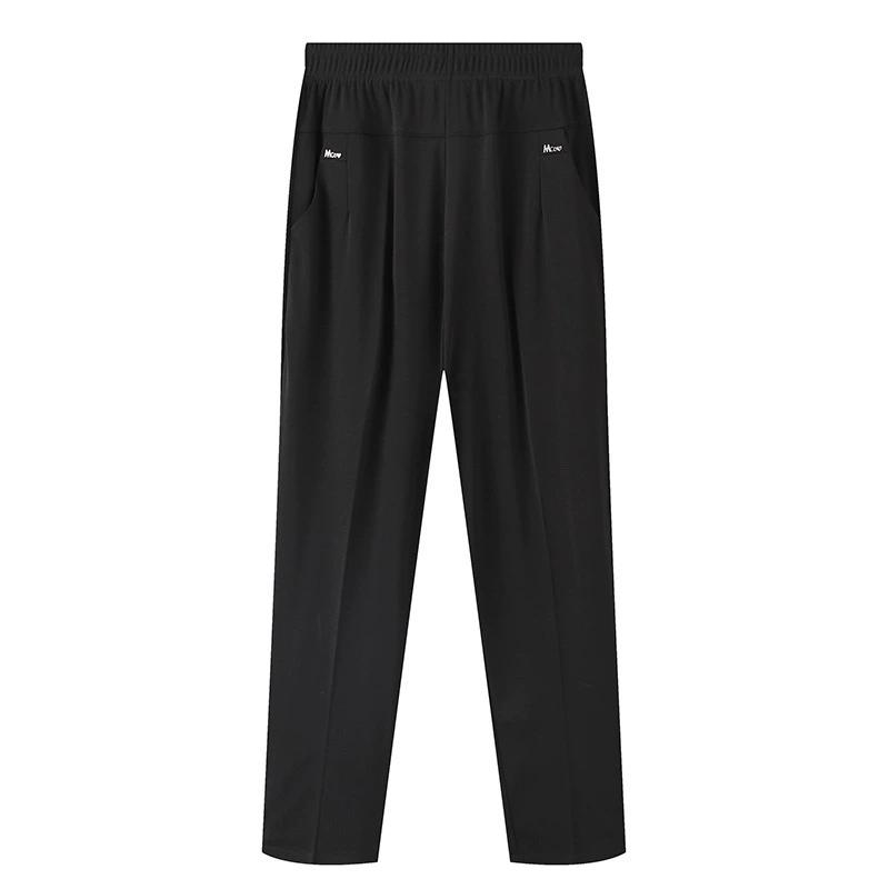 Lady's Wide-Leg Pants Spring/Summer High Waist Loose and Slimming Thin Straight Drooping Cropped Casual Lady's Pants Summer