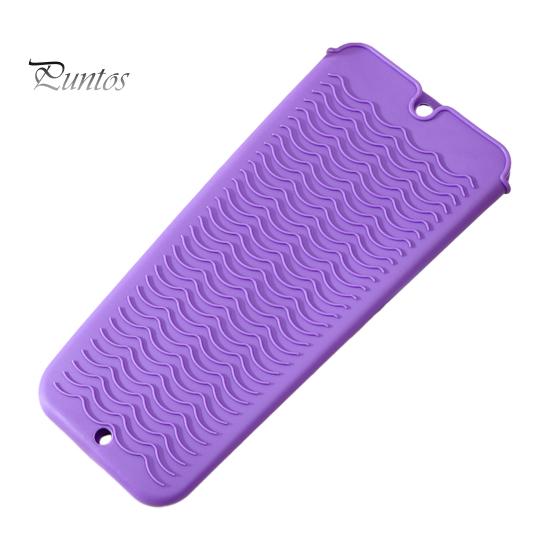 Heat Resistant Silicone Tray Pouch for Hair Tools, Non-Slip Curling Iron Holder Straightener Holder, Portable Travel Tool Storage Bag Case