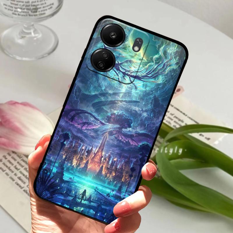 Cute Cartoon Soft Case For Redmi 13C 13 4G 5G Silicone TPU Phone Cover For Xiaomi Redmi 13R Phone Protective Fundas Capa Cases