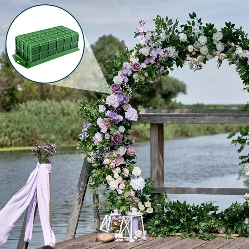 Floral Foam Cage Floral Foam Cage, 3 Pack Floral Foam Blocks for Flower, Flower Holder with Floral Foam, Cage Bowl Flower Foam