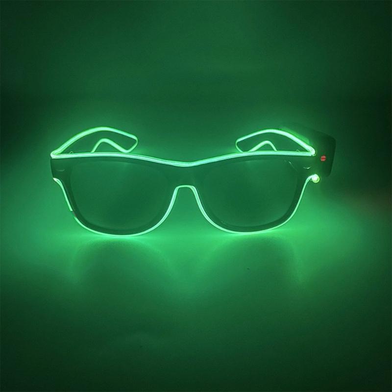 Decorative Glasses Trendy Glowing Glasses Light Up Party Decorations Christmas Gift Unique Take Photo Props
