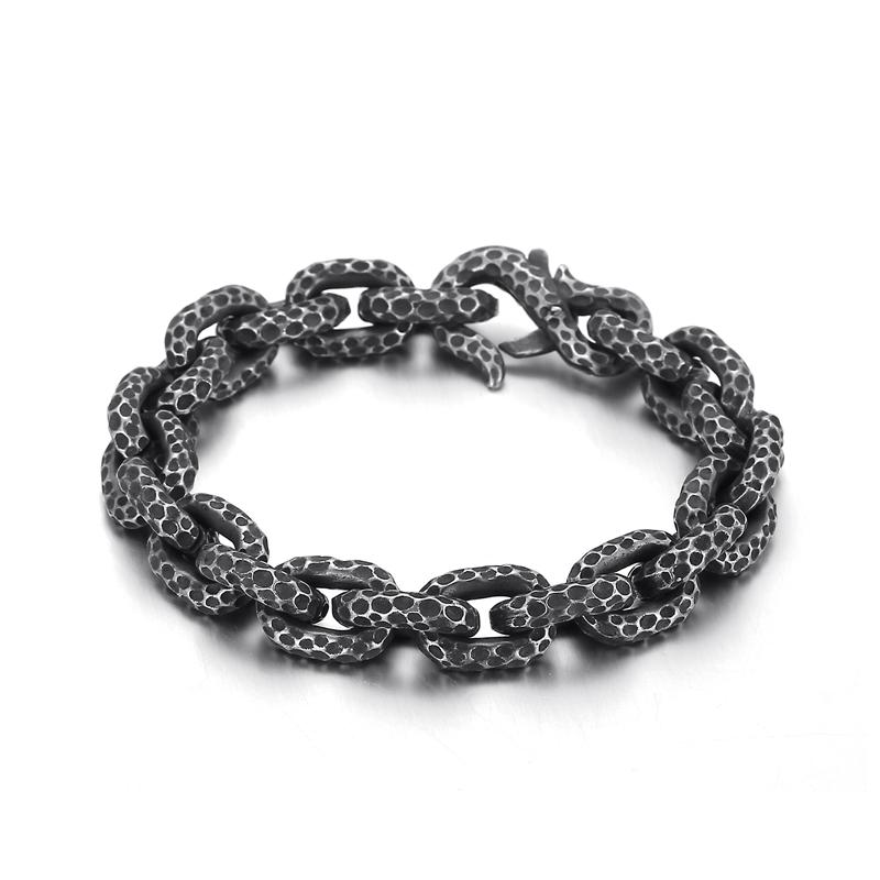

Kalen Vintage Nordic O-Chain Cuban Chain Featured Men s Stainless Steel Bracelet Jewelry 22cm