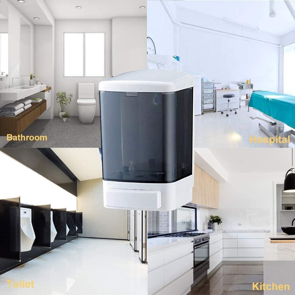 1000ML Large Capacity Shower and Lotion Dispenser Waterproof Shampoo Shower Gel Container Wall Mount for Home Hotel Restaurant