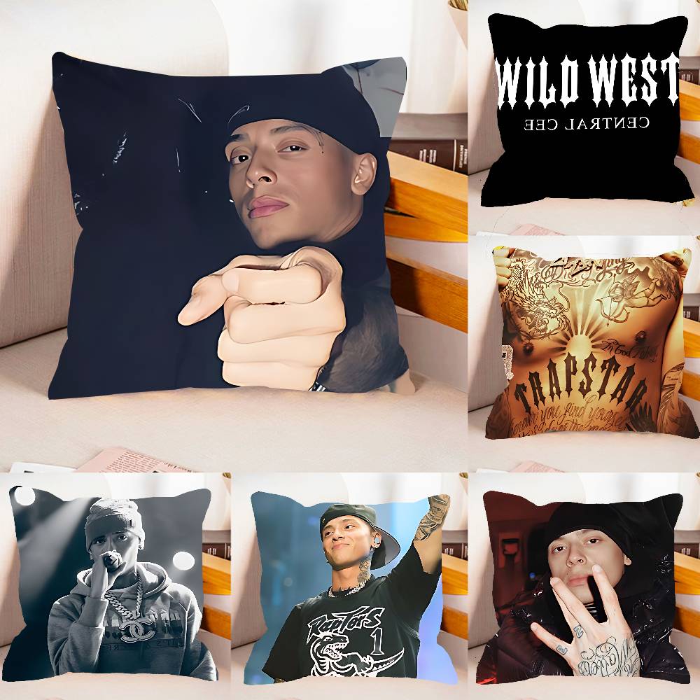 Central Cee Uk Rapper Case Plush Fabric Soft Pillowcase Double Sided Print Cushion Cover Household Gifts