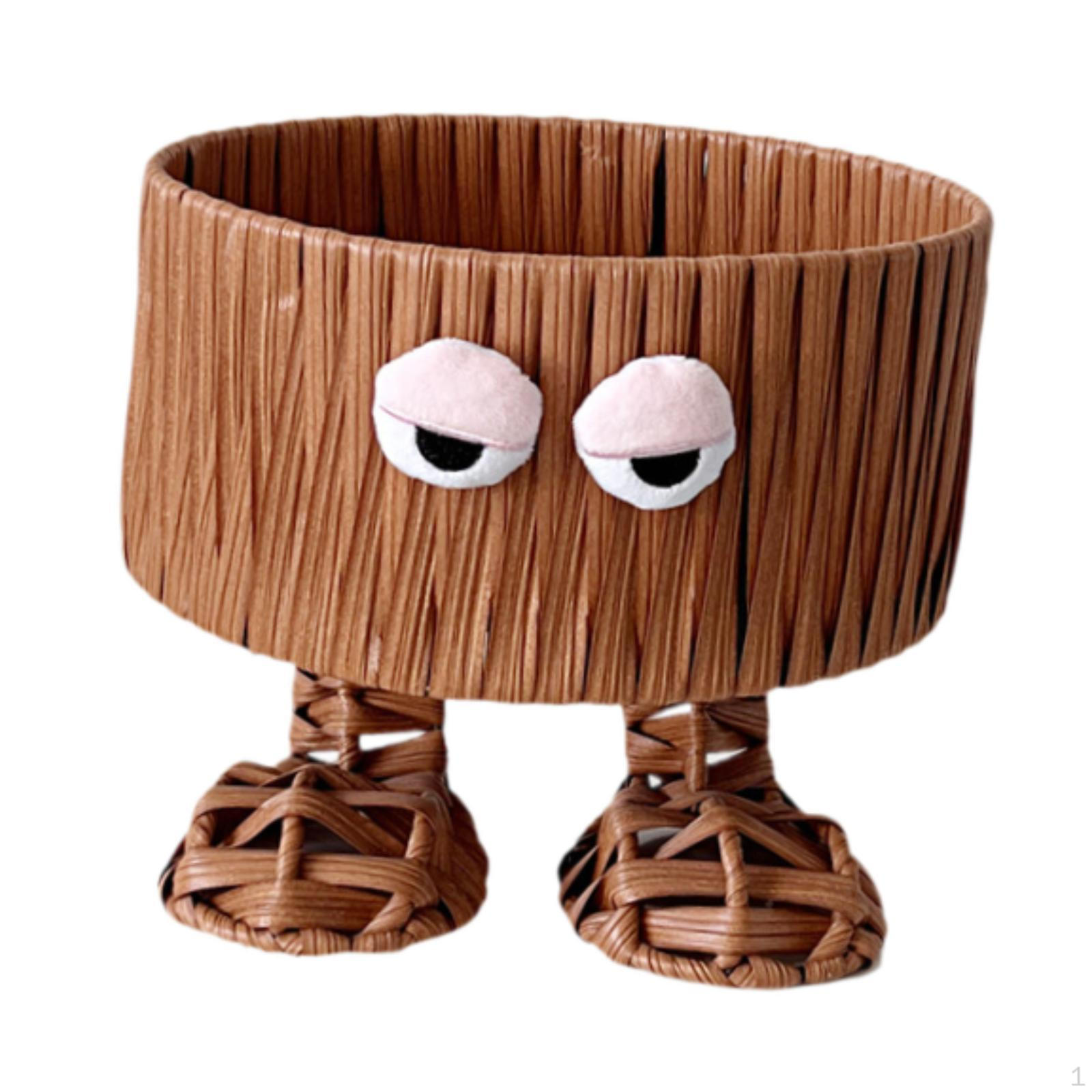 Корзина для хранения домашнего декора для печенья и выпечки с имитацией ротанга C 2489₽