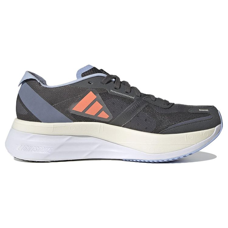 adidas Adizero Boston 11 Grey Coral Fusion Women Sneakers Grey-Six Blue-Dawn HQ3698