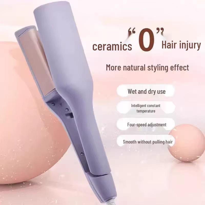 French Curling Iron: Splint Egg Roll, Negative Ion Hair Care, Safe Heat, 4-Speed Quick Styling
