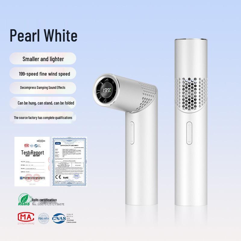 

Multi-Functional Portable Mini Fan with Digital Display for Desktop, Neck, and Handheld Use Creative Lipstick Handheld Fan