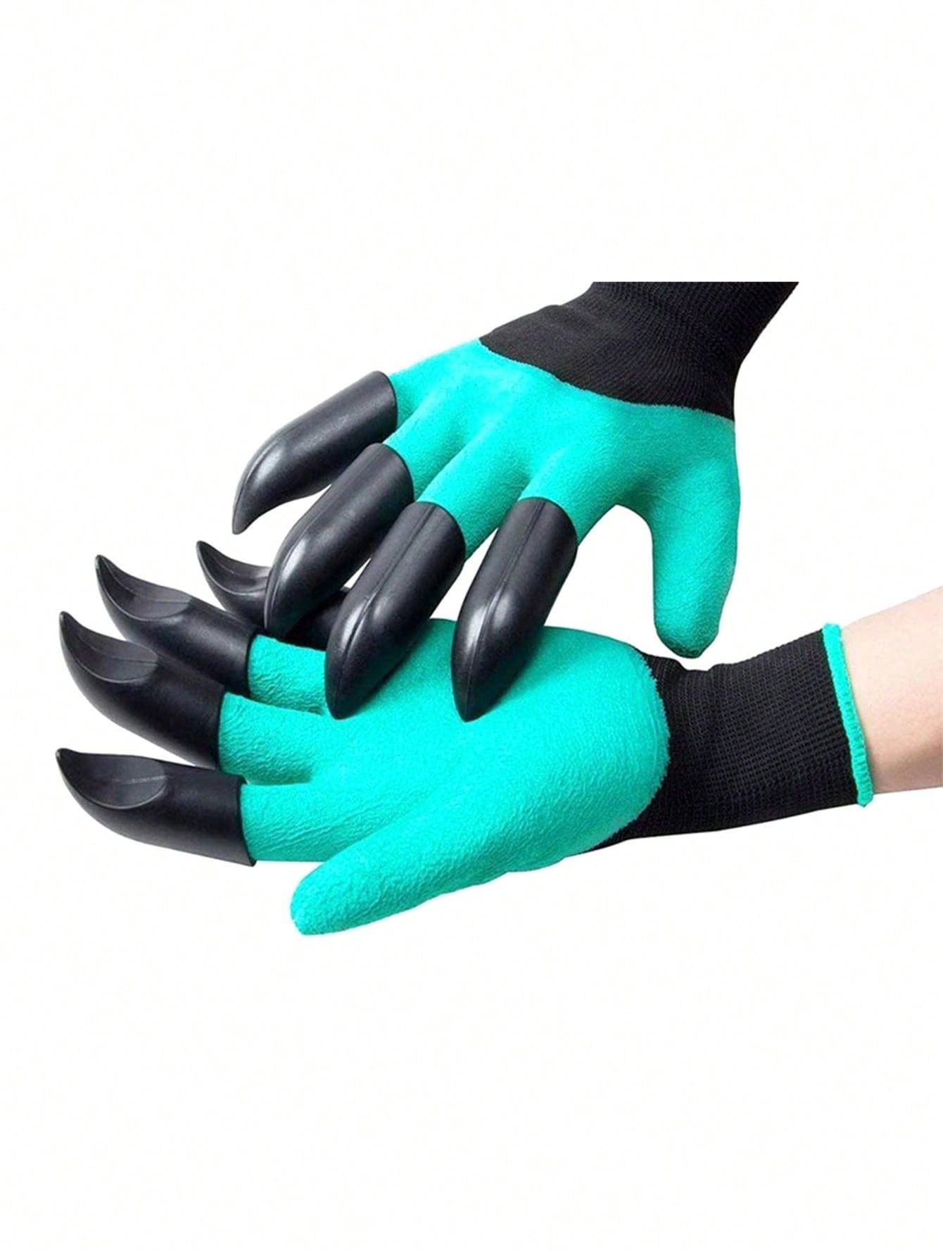 

A pair of outdoor digging gloves, gardening and weeding gloves, wear-resistant and anti slip labor protection gloves, outdoor to зелёный