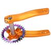ZK‑22 Bike Crankset with Bottom Bracket 34T Single Speed Crank Set Chainwheel Aluminium AlloyGold