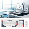 Keyboard Mouse Combo 2.4G Wireless Round Keycaps Ergonomic Type C   Keyboard and Mouse for Phone Tablet  