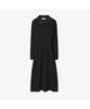 Tolibeochi Embossed Collar Dress - Black