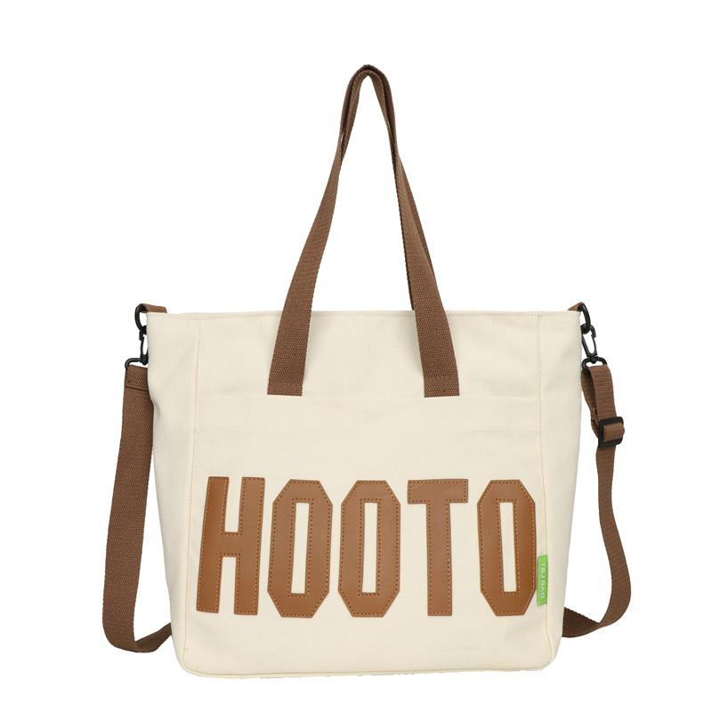 

Жіноча сумка з літерами, рюкзак великої ємності, студентська полотняна сумка через плече білий