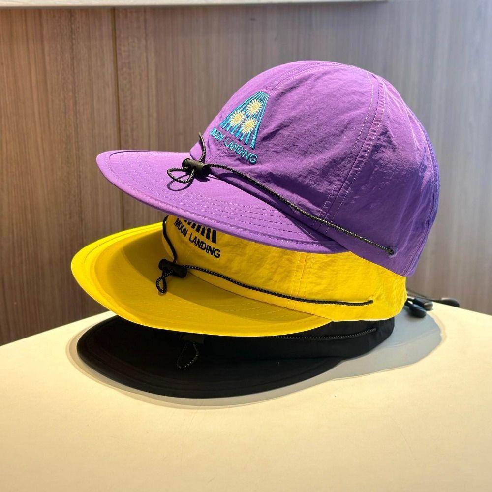 Casual Breathable Parent-Unisex Baseball Caps Quick-Drying Foldable Hip-Hop Caps Sun Protection Adjustable Sunscreen Cap Summer
