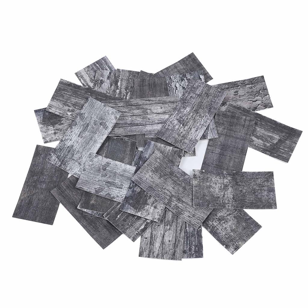 32PCS Tile Wall Stickers Vintage  PVC Foam Wall Decals Self Adhesive Brick Wall Panels for Home