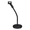 Uxcell Gooseneck Desktop Microphone Stand 140x380x285mm with Adjustable Microphone Holder, Flexible Wireless Microphone Clip Adapter, and Weighted Bas