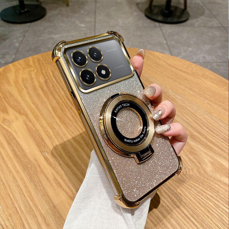 

Чехол для телефона, совместимый с Redmi Note 14 13 4G 5G 14C, гальванический TPU, блестящий, ударопрочный, защитный чехол-бампер for Redmi Note 13 Pro 4G золотистый