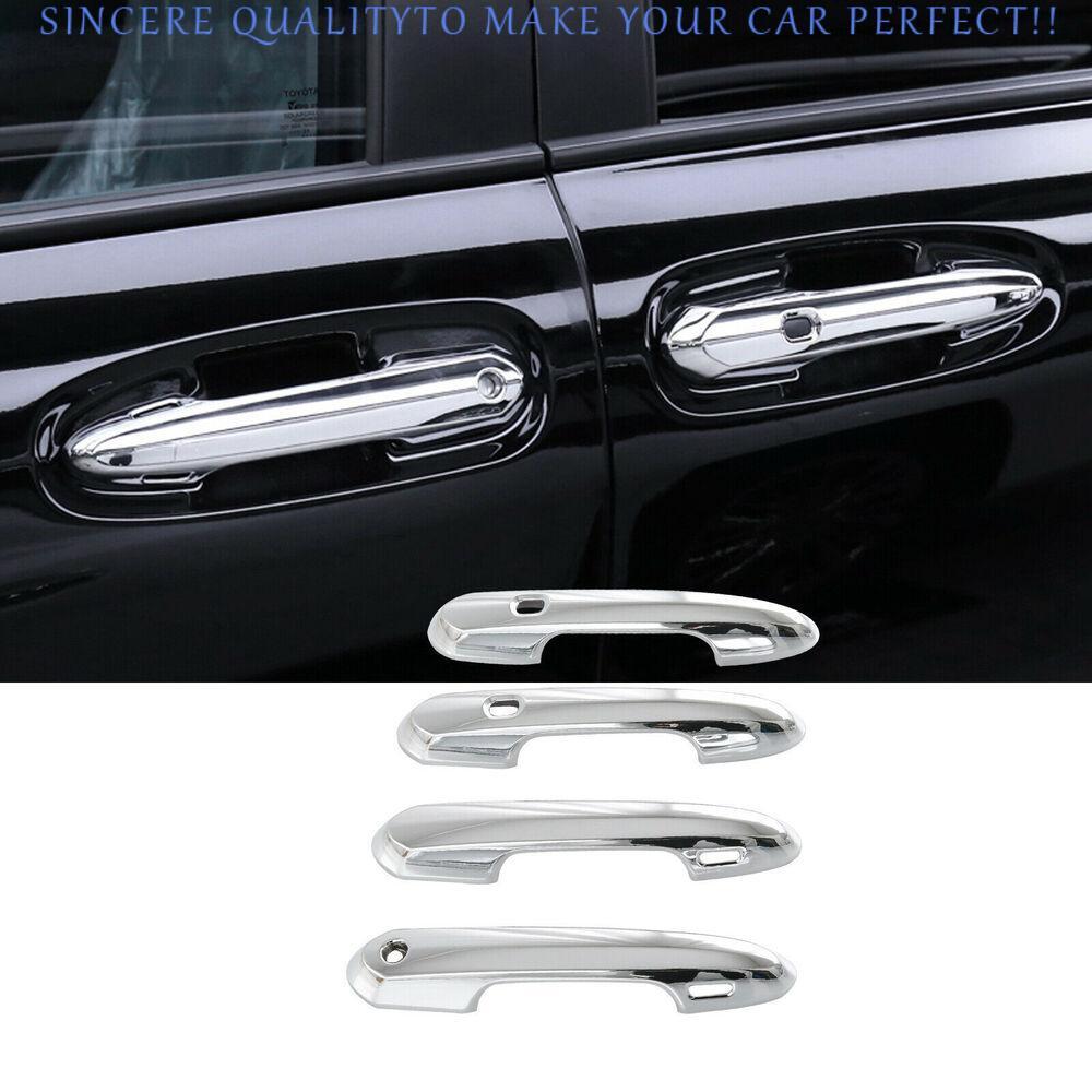 For Toyota Sienna 2021-2025 Glossy Chrome Side Smart Door Handle Cover Trim 4pcs
