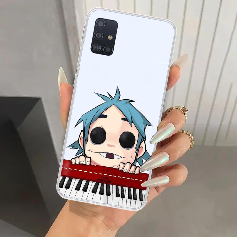 Gorillaz Anime Phone Case for Samsung Galaxy A52 A32 A22 A12 A02S A50S A30S A10S Note 20 Ultra 10 Plus S10 A31 A20 A71 A72 Galax
