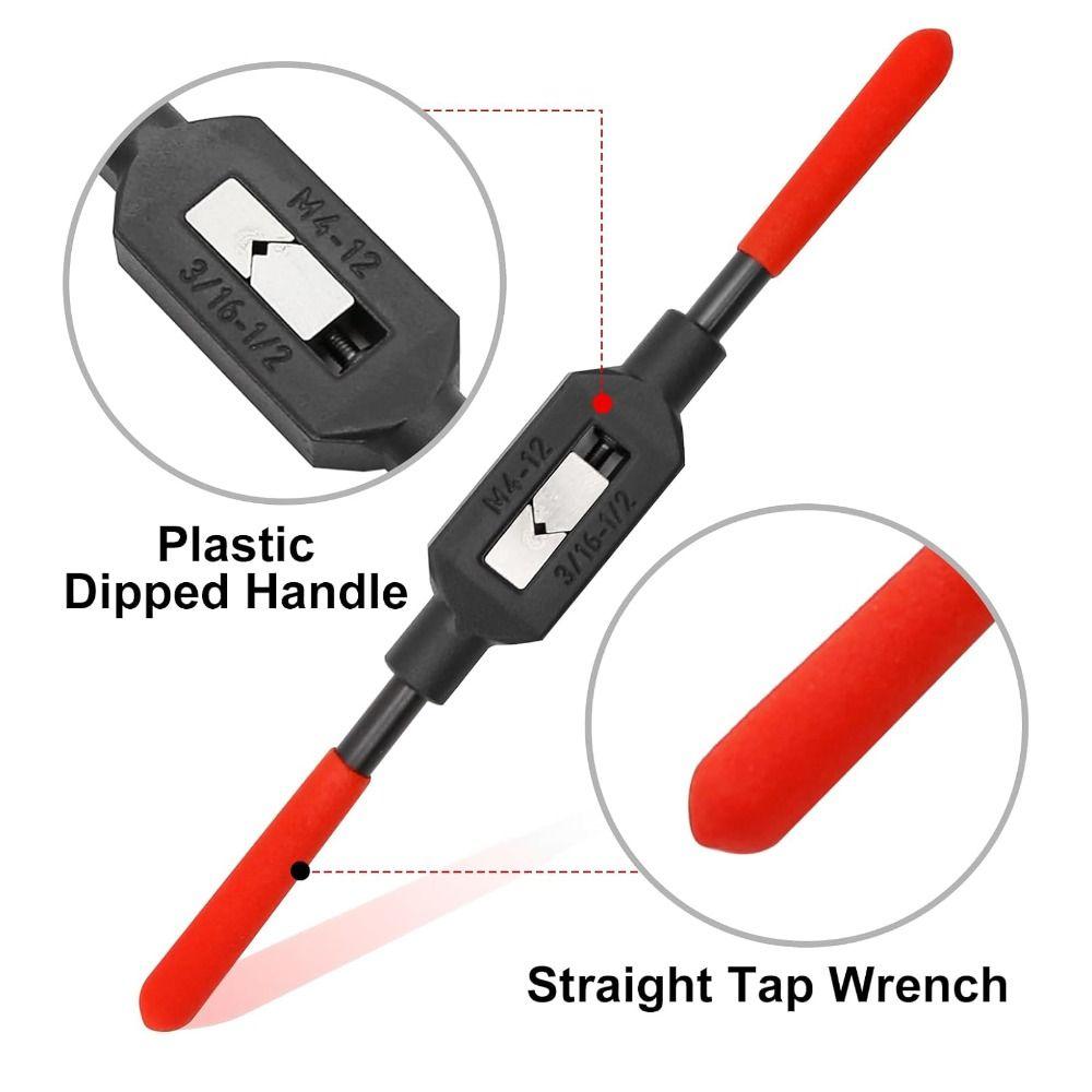 Carbon Steel Tap Handle Tool M1-M10 Tap Reamer Tool Professional Tap Wrench  Thread Cutting