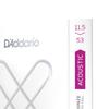Acoustic Guitar Strings XS Coated Strings Phosphor Bronze Custom XSAPB11553 D'Addario Light+ .0115-.053 []