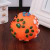Dog Ball Chew Toy Squeaky Textured Chew Toy Fetch Ball Puppy Teething Toy for Small To Large Dogs Teeth Cleaning Anxiety Relief