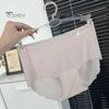 Good Breathability Briefs Women Panties Mid Waist Seamless Thin High Elasticity Solid Underpants Color Lady Female Daily Underwear