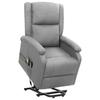 Day and Night - Day and Night Liftable Massage Chair Light Gray Fabric