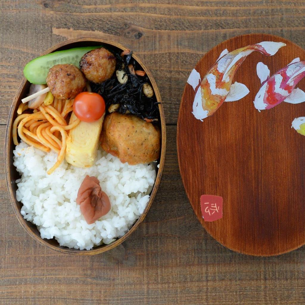Magewappa Bento 18cm x x Urethane Kishu Design j-kitchens Box, 13.5cm 6.8cm, 700ml, Coating, Maki-e
