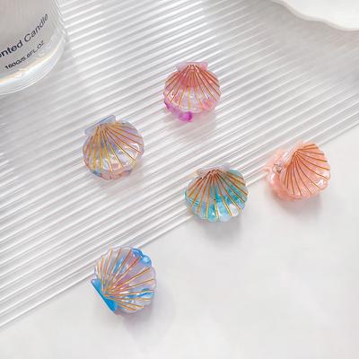 Shell Shape Hair Clips Hair Claws Beach Hairpins Acetate Barrette Beauty Crab Hairgrip Headwear Styling Accessories