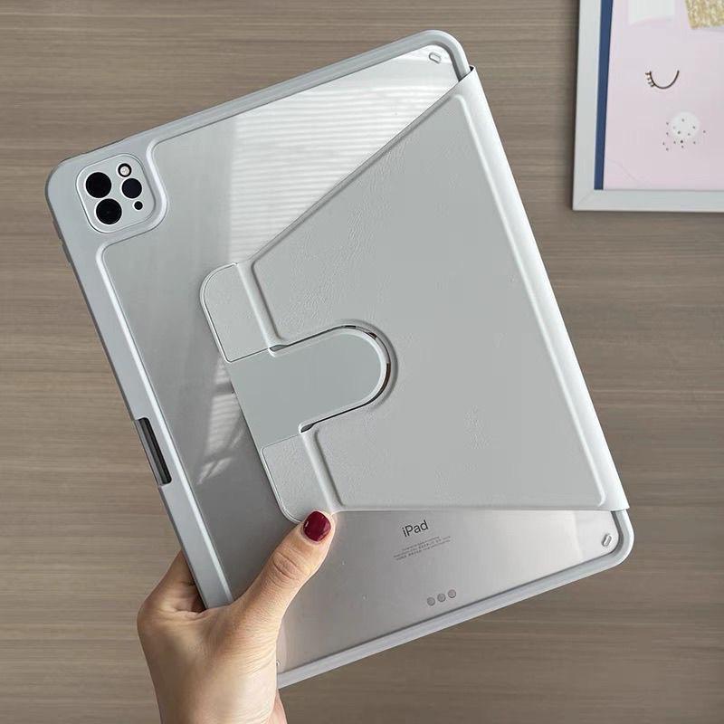 Pouzdro s 360° otočným stojánkem pro iPad Air 4/5 & Pro 13 s nastavitelným slotem na pero 10,2/10,9 palce