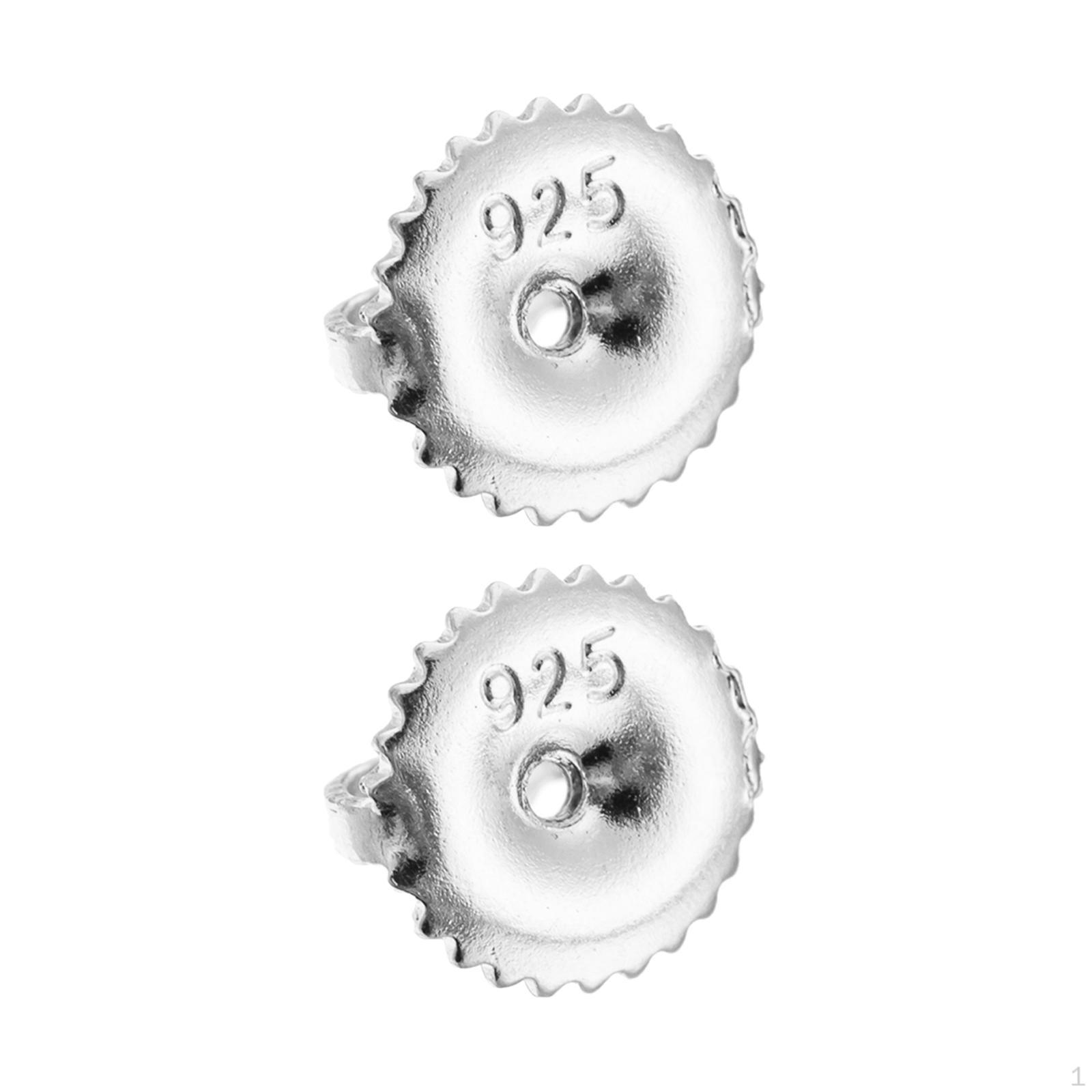 

Застібки для сережок Запасні заглушки для сережок-гвоздиків Жіночі стопори-гвоздики для вечірки Фестивалю Silver Ear Stud