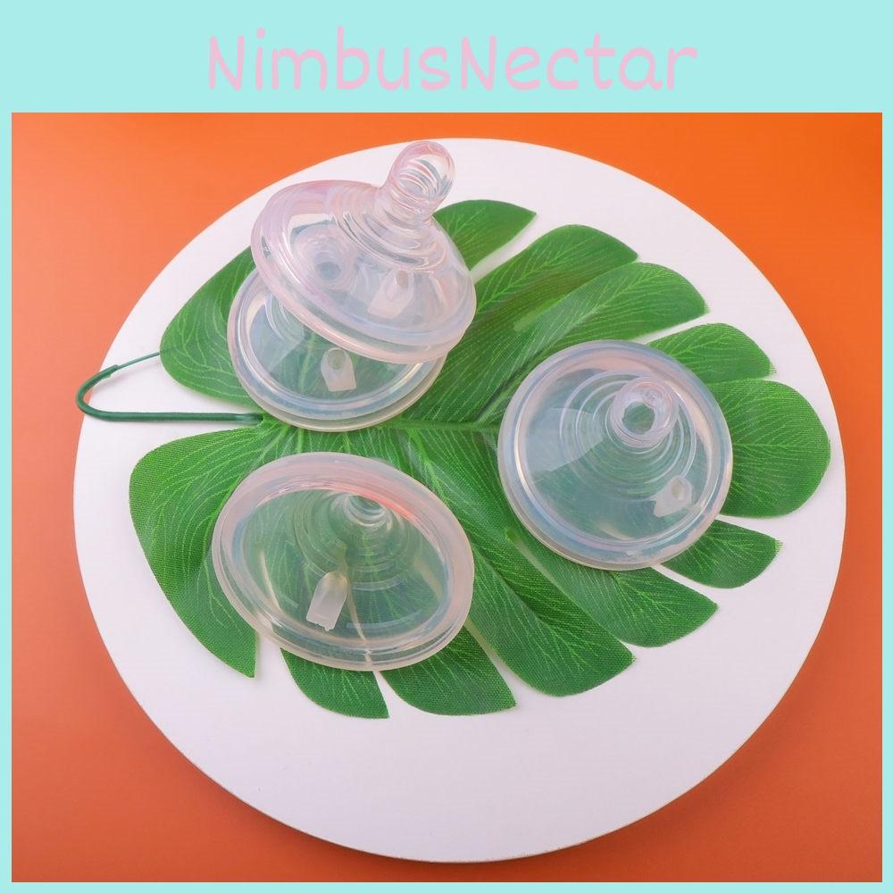 Clear Wide Mouth Nipple Compatible With Breast-like Bottles