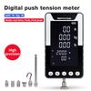 DF-200N/500N Portable Force Gauge Large-Screen Push-Pull Meter Digital Dynamometer Push Tension Tester with 5 Types Probes