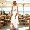 Women's Summer Bohemian Paisley Print Sleeveless Maxi Dress,Loose Fit Soft Fabric,Versatile for Casual Daily & Vacation Wear