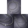 Metal Chain Waist Belt With Multilayer Beaded Design For Men And Women