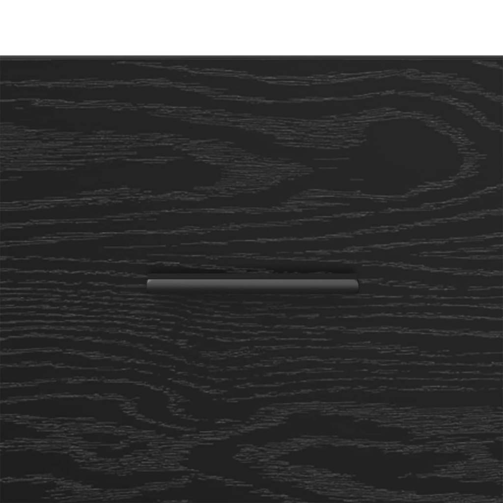 Nightstand Black Oak Effect 35 x 35 x 20 cm Engineered Wood