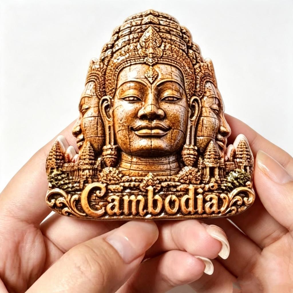 Kambodscha Kühlschrankmagnete Aufkleber Tourismus Souvenir Kühlschrankmagnete Aufkleber Heimdekoration
