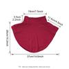Women Muslim Modal Fake False Collar Islamic Hijab Extensions Turtleneck High Neck Cover Warmer Half Tops Hijab Scarf Crop Wrap
